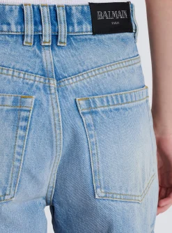 Light Denim Shorts-Balmain Discount