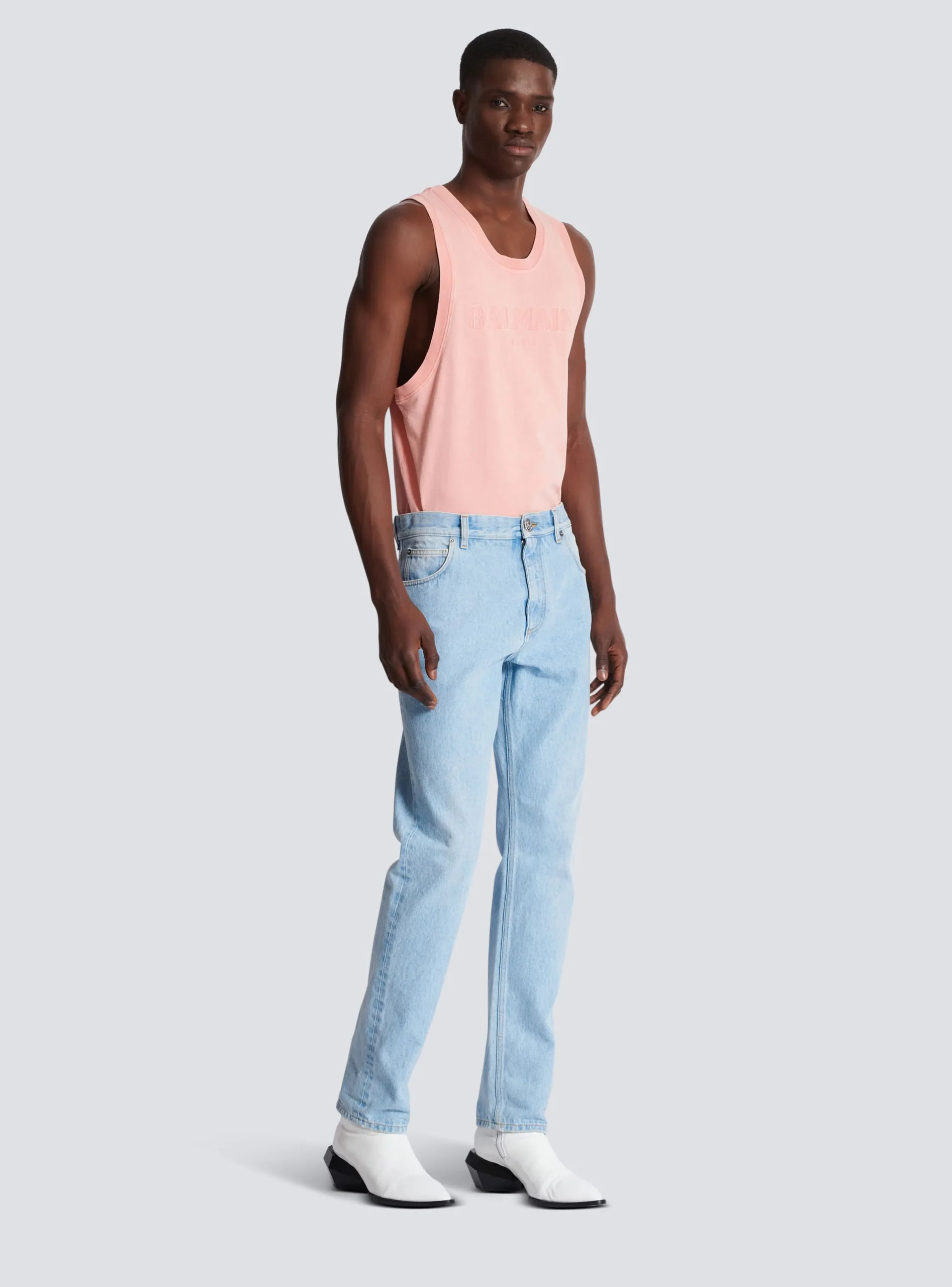 Light Regular-fit Denim Jeans-Balmain Outlet