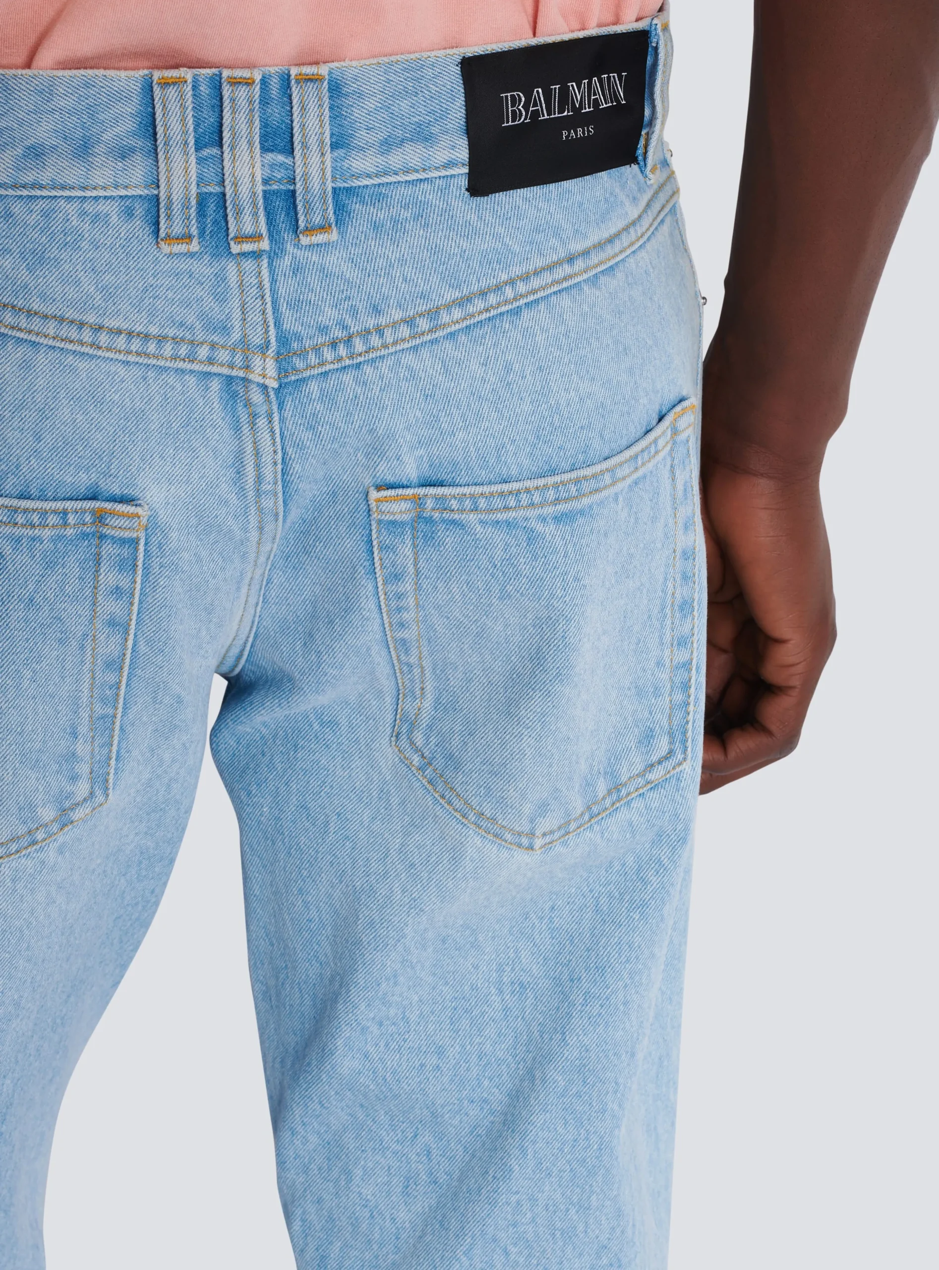 Light Regular-fit Denim Jeans-Balmain Outlet