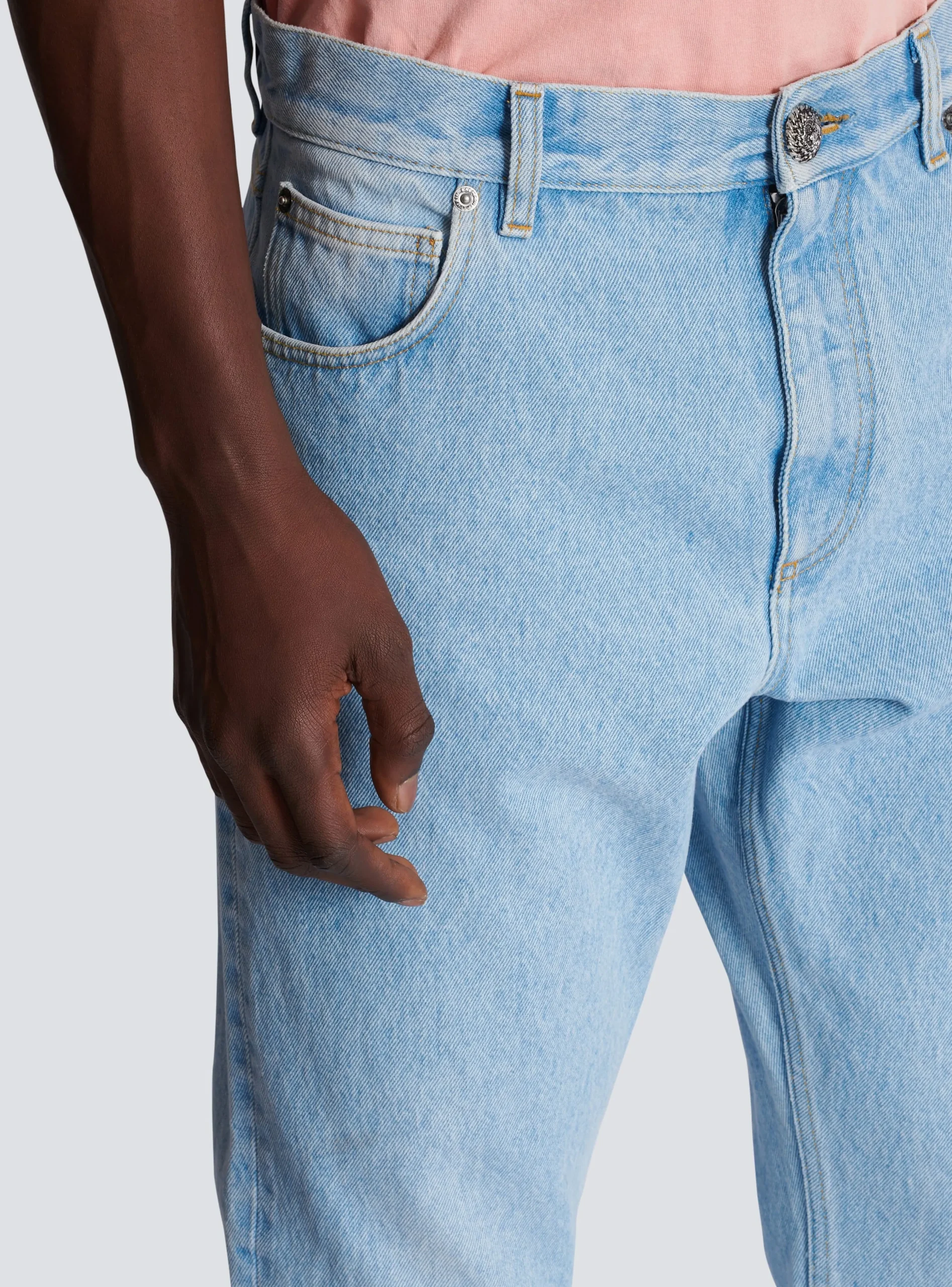 Light Regular-fit Denim Jeans-Balmain Outlet