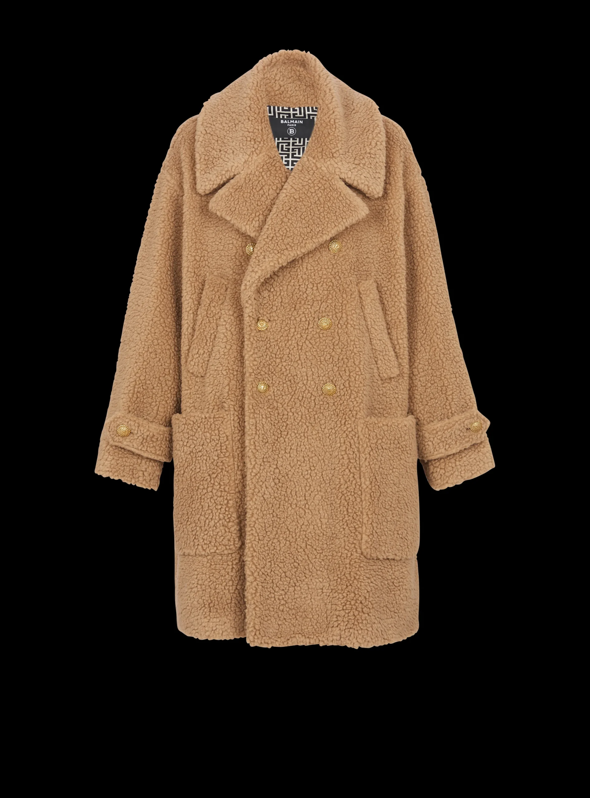 Long Double-breasted Buttoned Coat-Balmain Shop