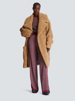 Long Double-breasted Buttoned Coat-Balmain Shop