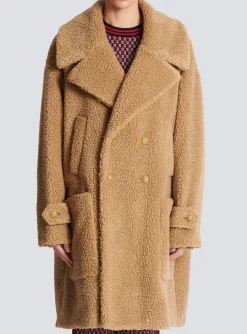 Long Double-breasted Buttoned Coat-Balmain Shop