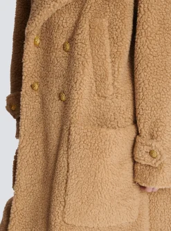 Long Double-breasted Buttoned Coat-Balmain Shop