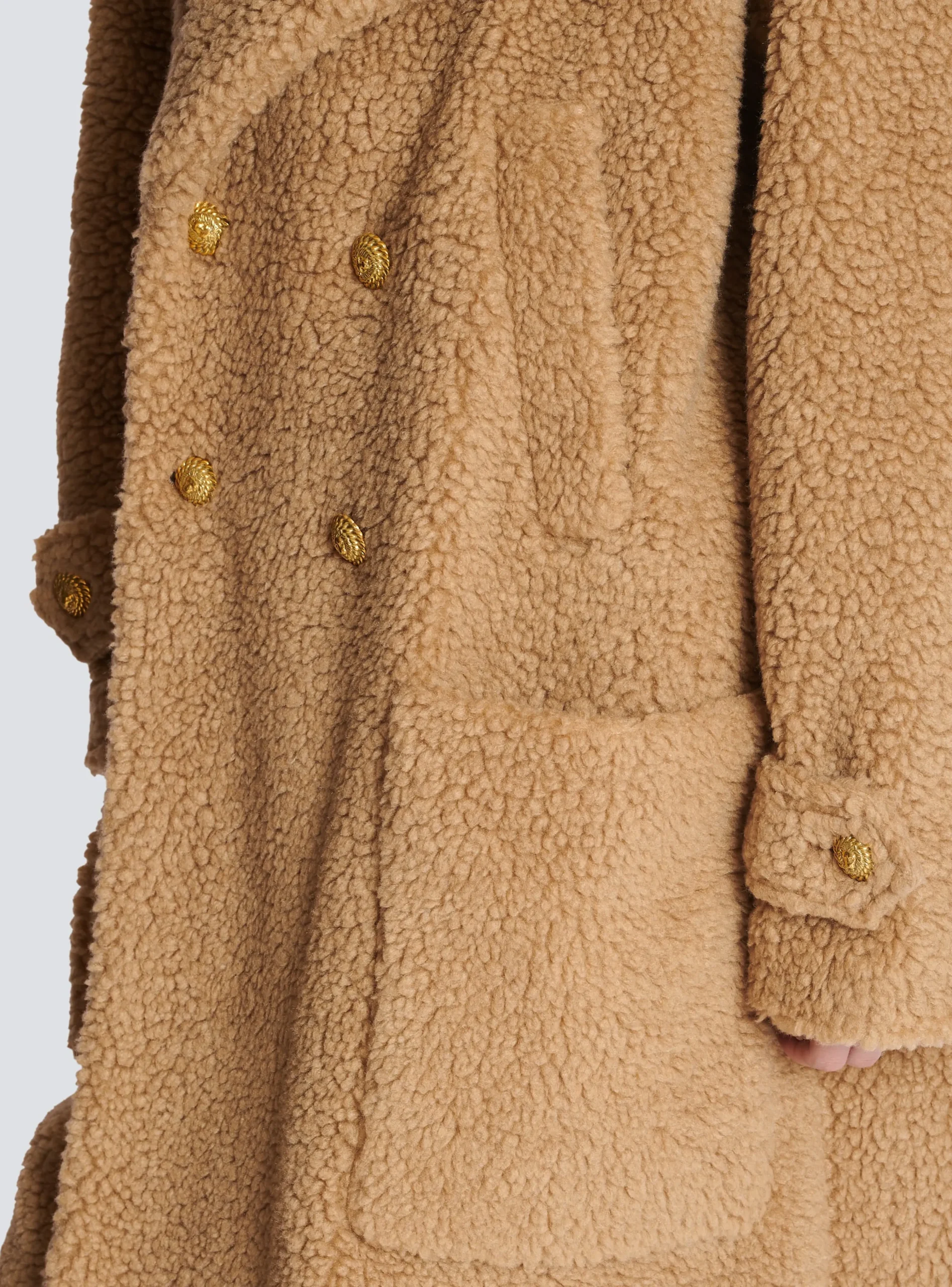 Long Double-breasted Buttoned Coat-Balmain Shop