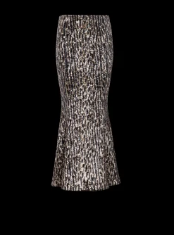 Long Skirt With Sequin Embroidery-Balmain Clearance
