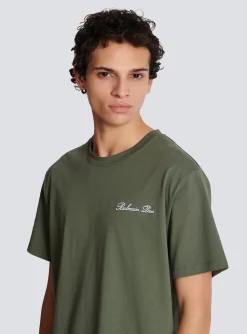 Loose T-shirt With Signature Embroidery-Balmain Sale