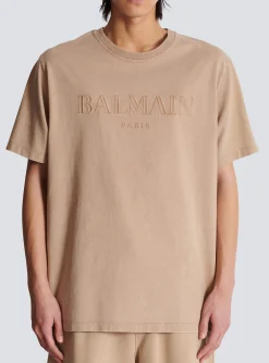Loose T-shirt With Vintage Embroidery-Balmain Best