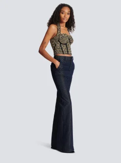 Lurex Tweed Halterneck Bustier-Balmain Clearance