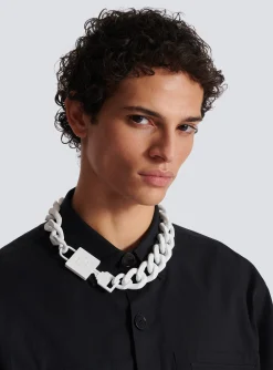 Main Lab Key&Lock Necklace-Balmain Fashion