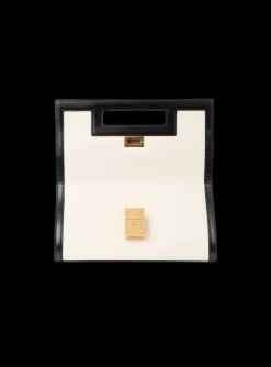 Medium-sized Black And Leather 1945 Heritage Bag-Balmain Store