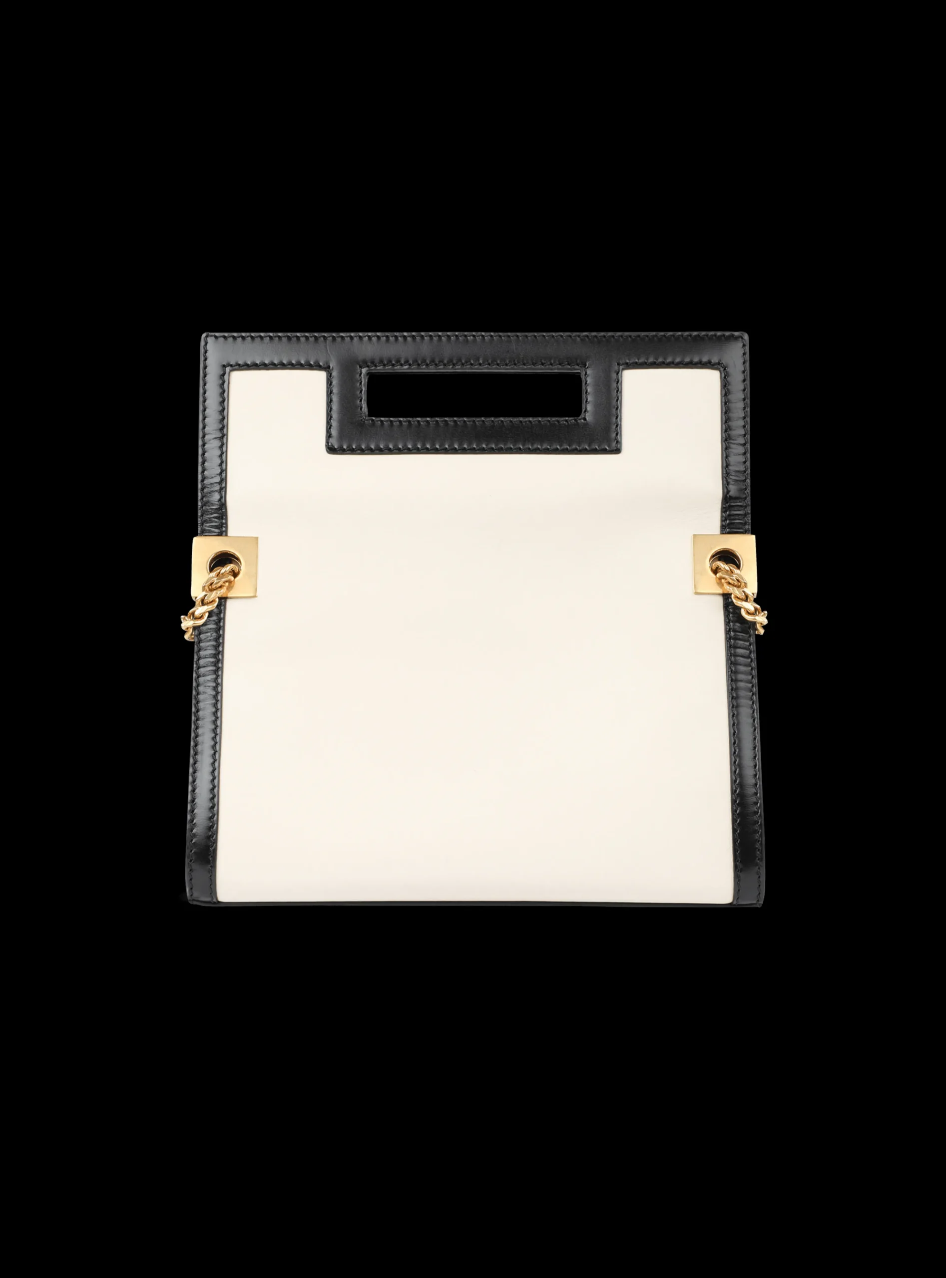 Medium-sized Black And Leather 1945 Heritage Bag-Balmain Store
