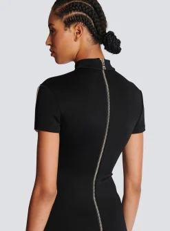 Metal Short Fringed Dress-Balmain Hot