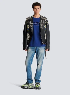 Metallic Flocked T-shirt-Balmain New