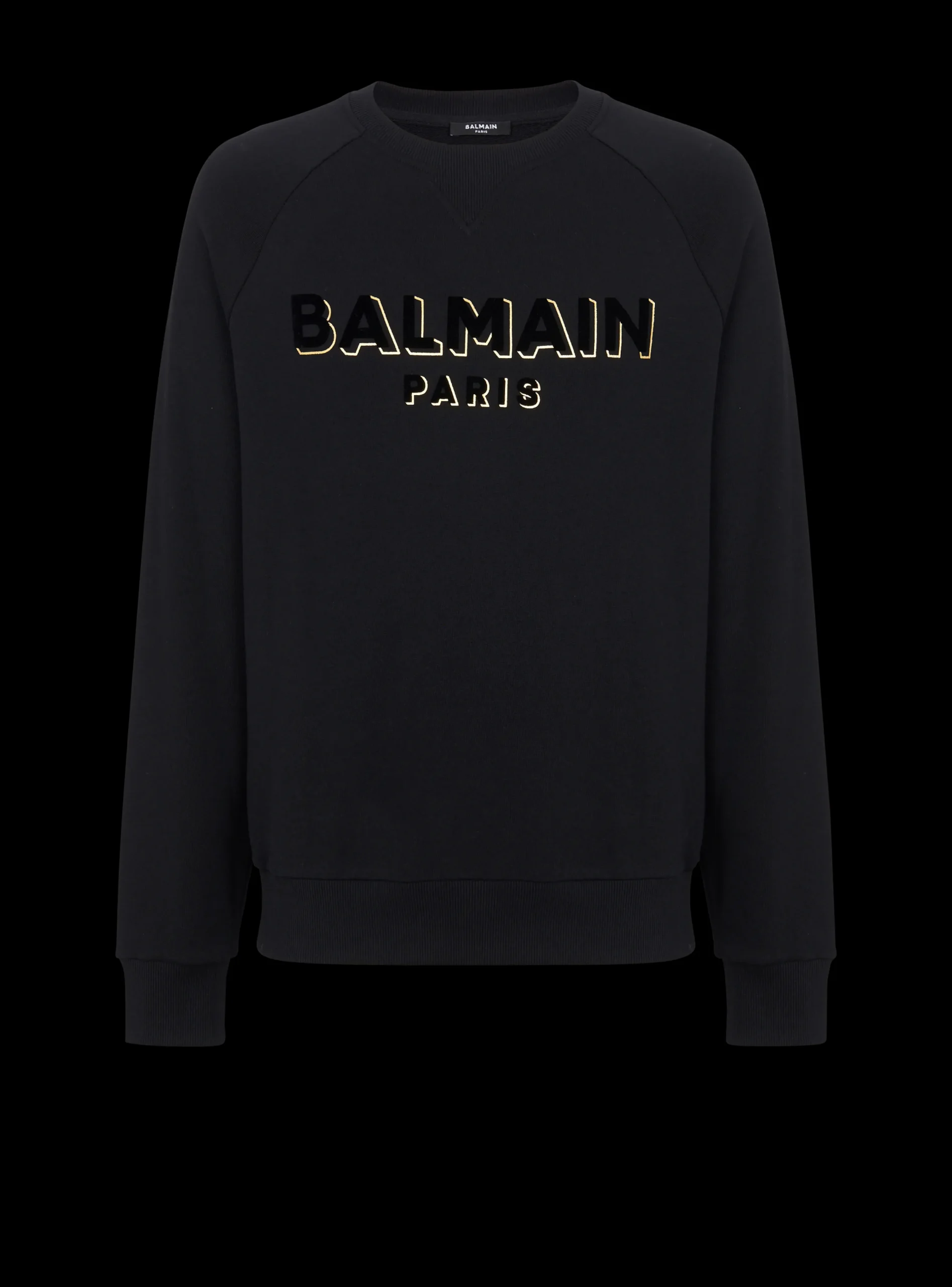 Metallic Flocked Sweatshirt-Balmain Best Sale