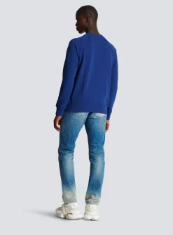 Metallic Flocked Sweatshirt-Balmain Online