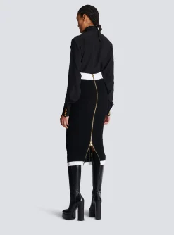 Midi Knit Skirt-Balmain Discount