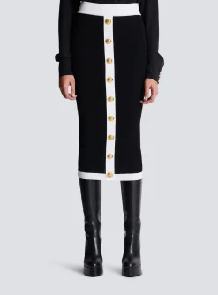 Midi Knit Skirt-Balmain Discount