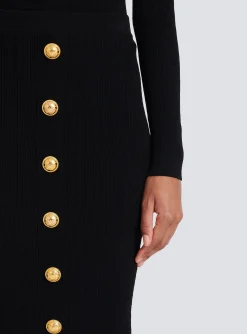 Mid-length Knit Skirt-Balmain Outlet