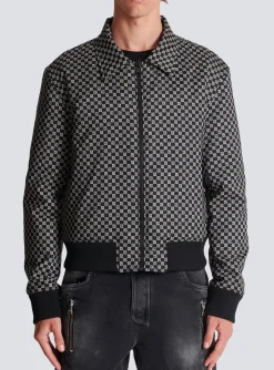 Mini Monogram Bomber Jacket-Balmain Sale