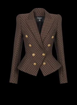 Mini Monogram Jacquard Jacket-Balmain New