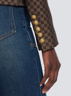 Mini Monogram Jacquard Jacket-Balmain New