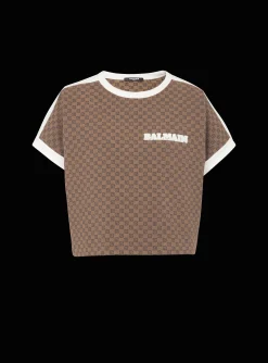 Mini Monogram Jacquard Jersey T-shirt-Balmain Flash Sale