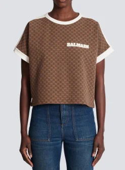 Mini Monogram Jacquard Jersey T-shirt-Balmain Flash Sale