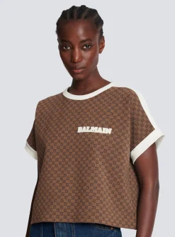Mini Monogram Jacquard Jersey T-shirt-Balmain Flash Sale