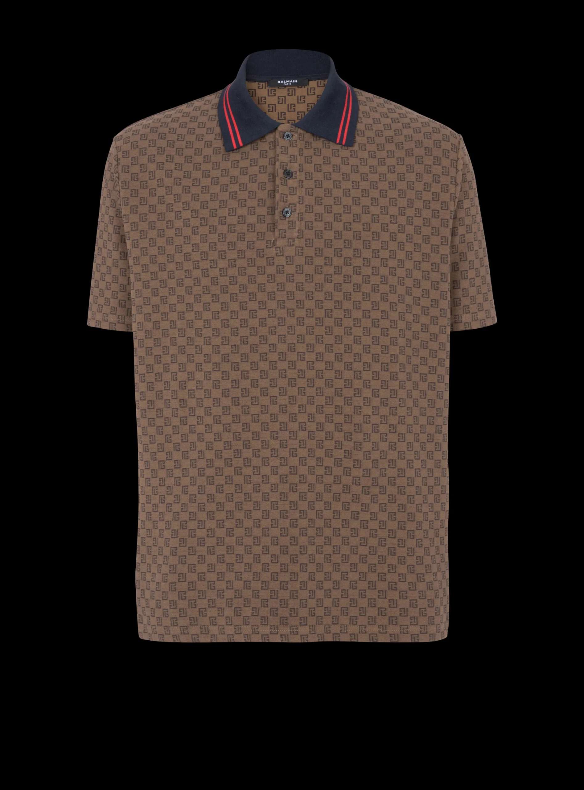 Mini Monogram Jacquard Polo-Balmain Cheap