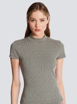 Mini Monogram Jacquard Top-Balmain Shop