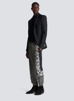 Mini Monogram Paisley Print Trousers-Balmain Best Sale