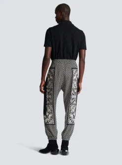 Mini Monogram Paisley Print Trousers-Balmain Best Sale