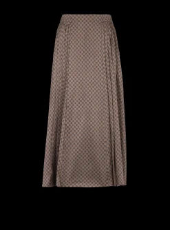 Mini Monogram Pleated Midi Skirt-Balmain Hot