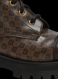 Mini Monogram Romy Army Boots-Balmain Store