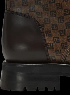 Mini Monogram Romy Army Boots-Balmain Store