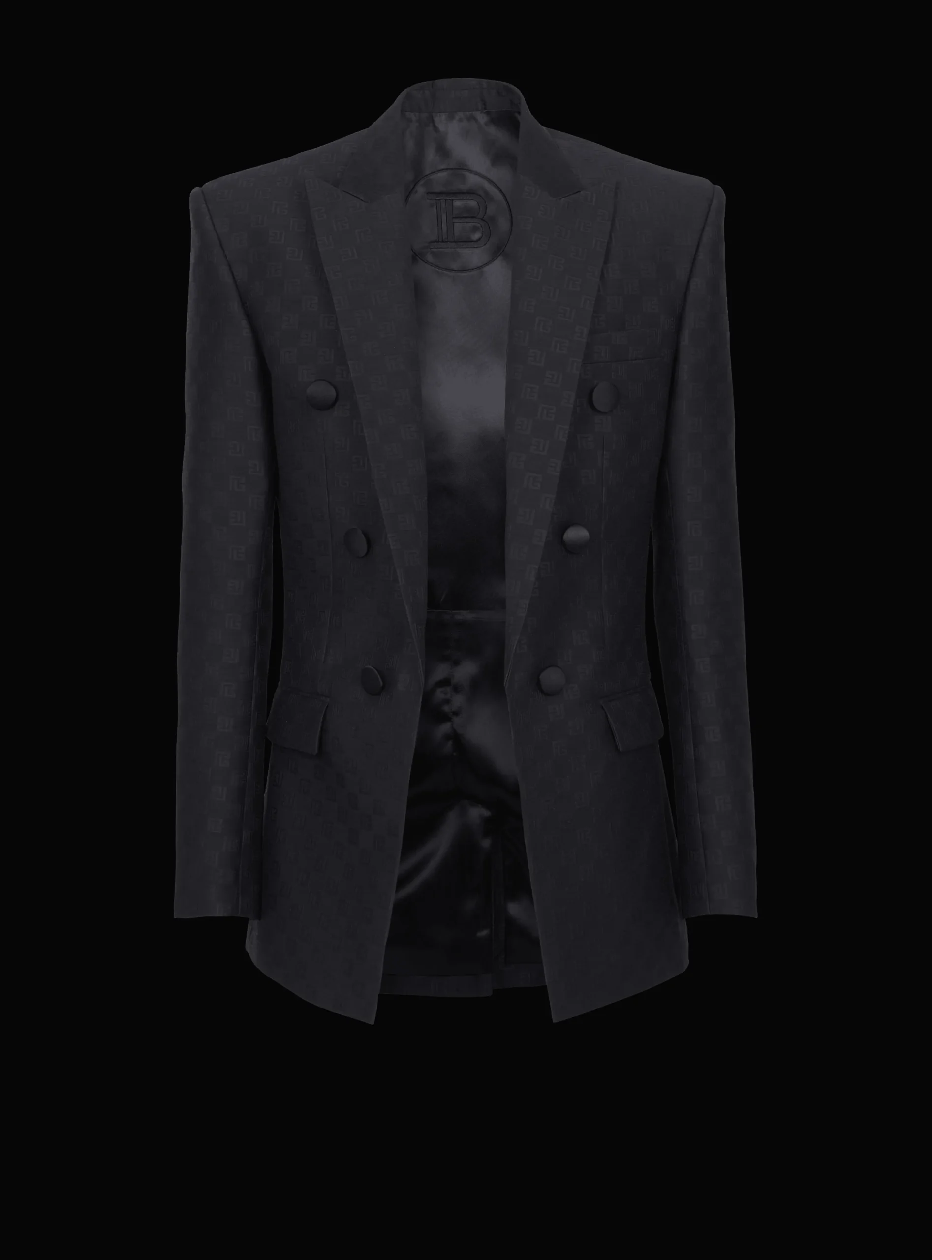 Mini Monogram Satin Jacket-Balmain Outlet