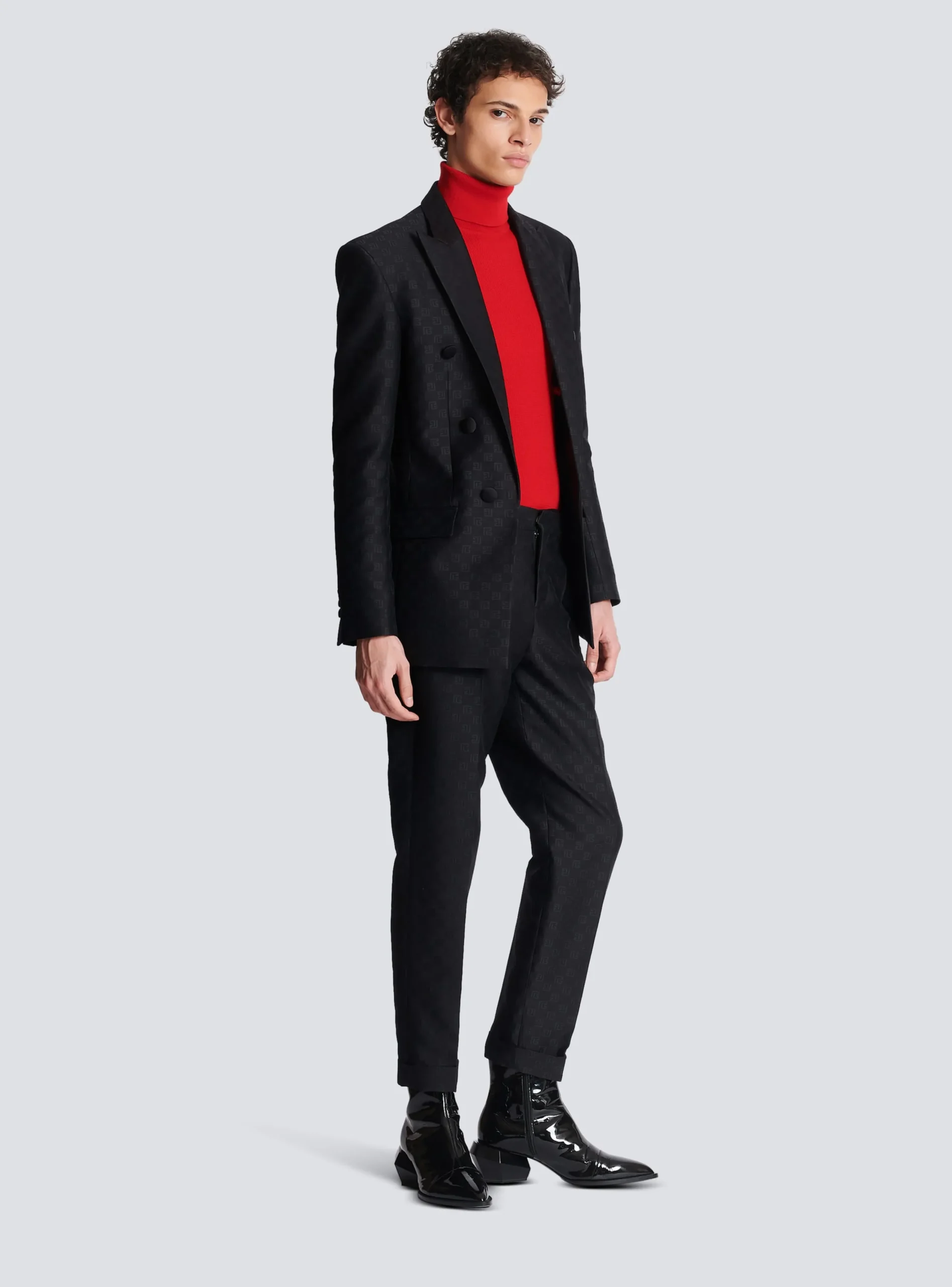 Mini Monogram Satin Jacket-Balmain Outlet