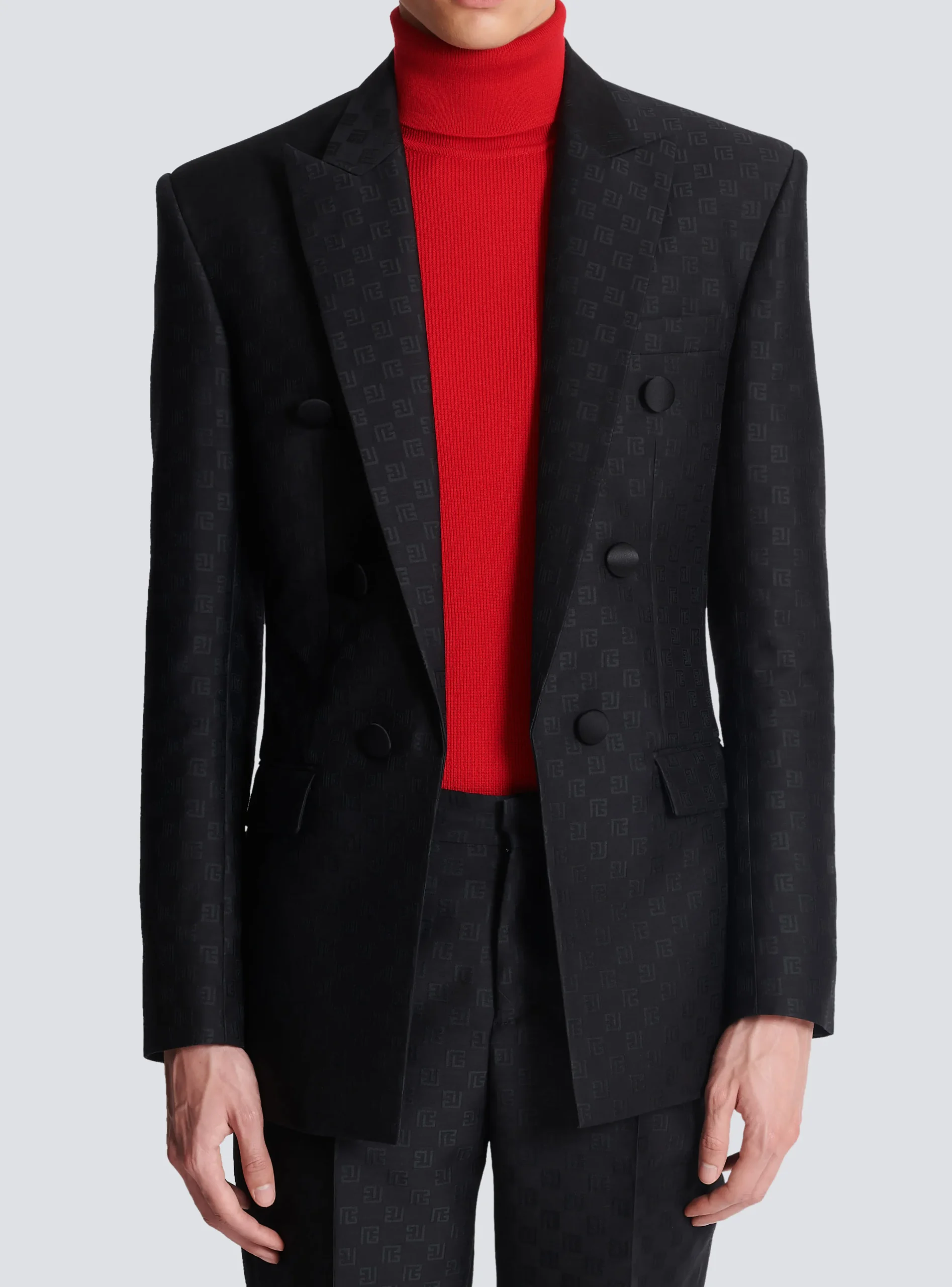 Mini Monogram Satin Jacket-Balmain Outlet