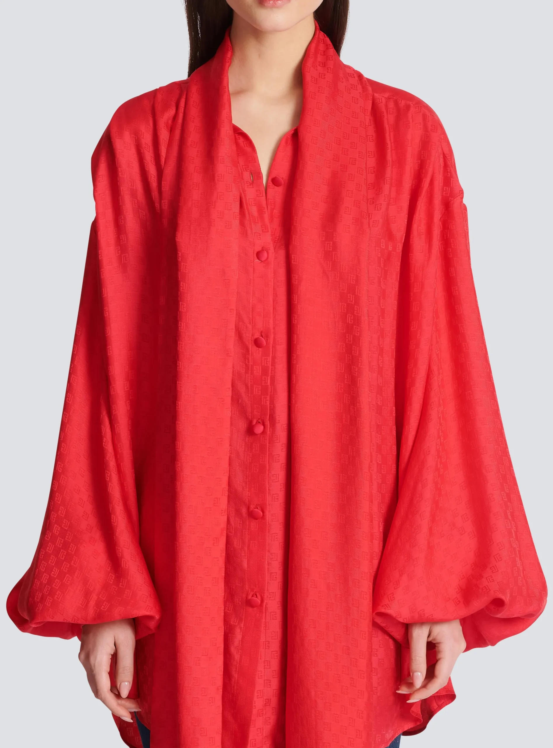 Mini Monogram Silk Shirt-Balmain Best