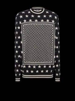 Mini Monogram Stars Jumper-Balmain Store