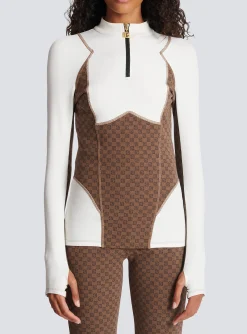Mini Monogram Technical Top-Balmain Cheap