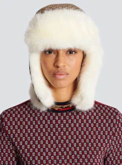 Mini Monogram Trapper Hat-Balmain Fashion