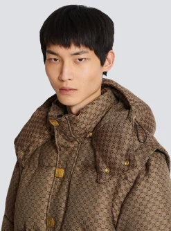 Mini Monogrammed Down Jacket-Balmain Discount