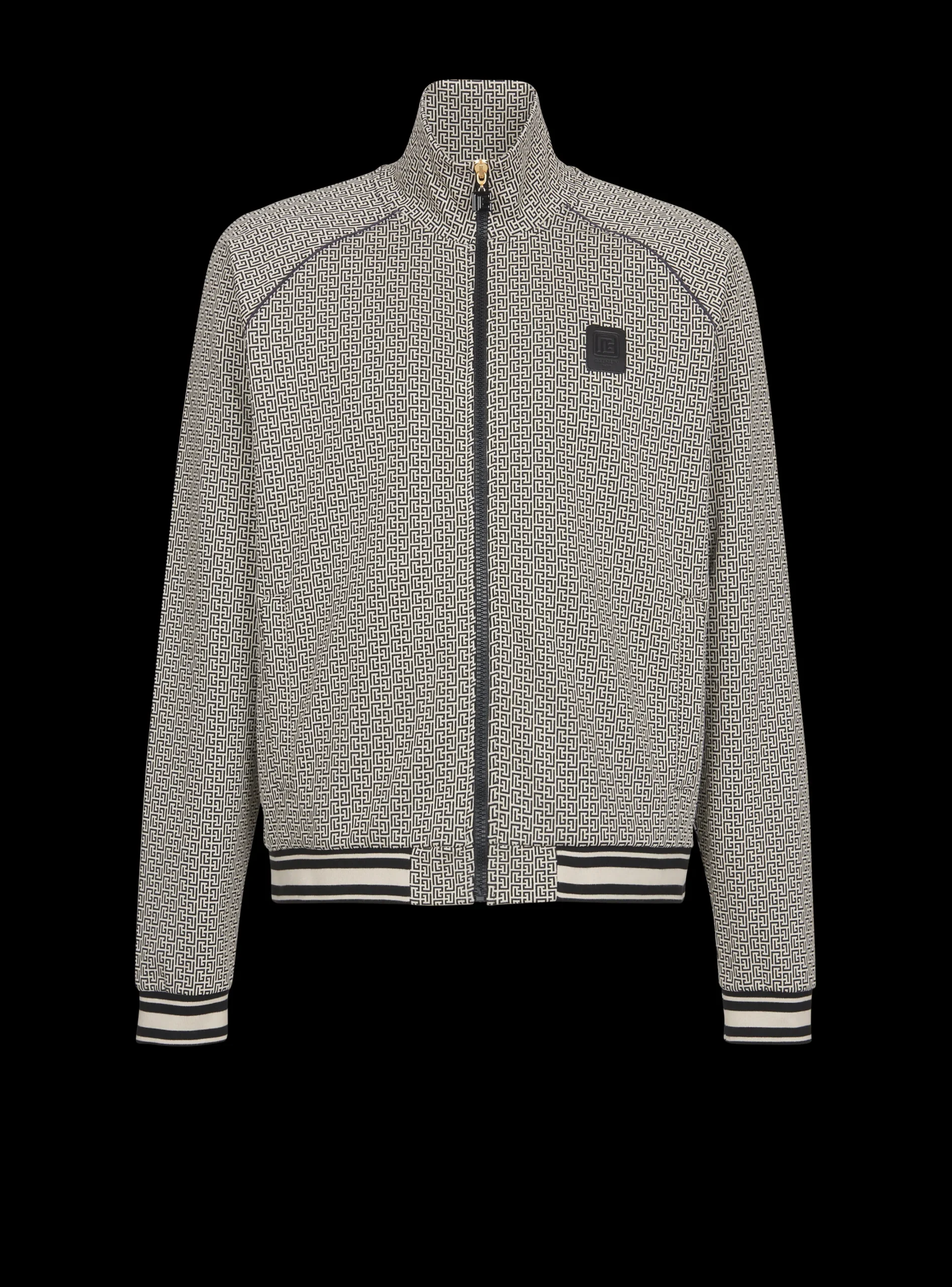 Mini Monogrammed Jacquard Zipped Jacket-Balmain Shop