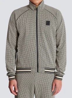 Mini Monogrammed Jacquard Zipped Jacket-Balmain Shop
