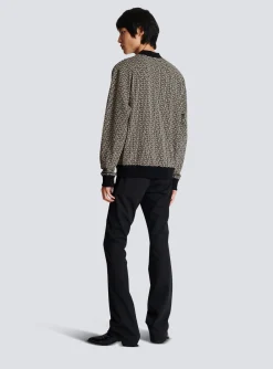 Mini Monogrammed Jacquard Sweatshirt-Balmain Discount