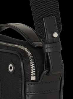 Mini Reporter Bag In Canvas And Leather-Balmain Best