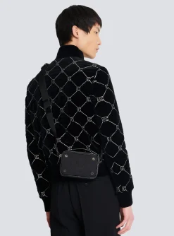 Mini Reporter Bag In Canvas And Leather-Balmain Best