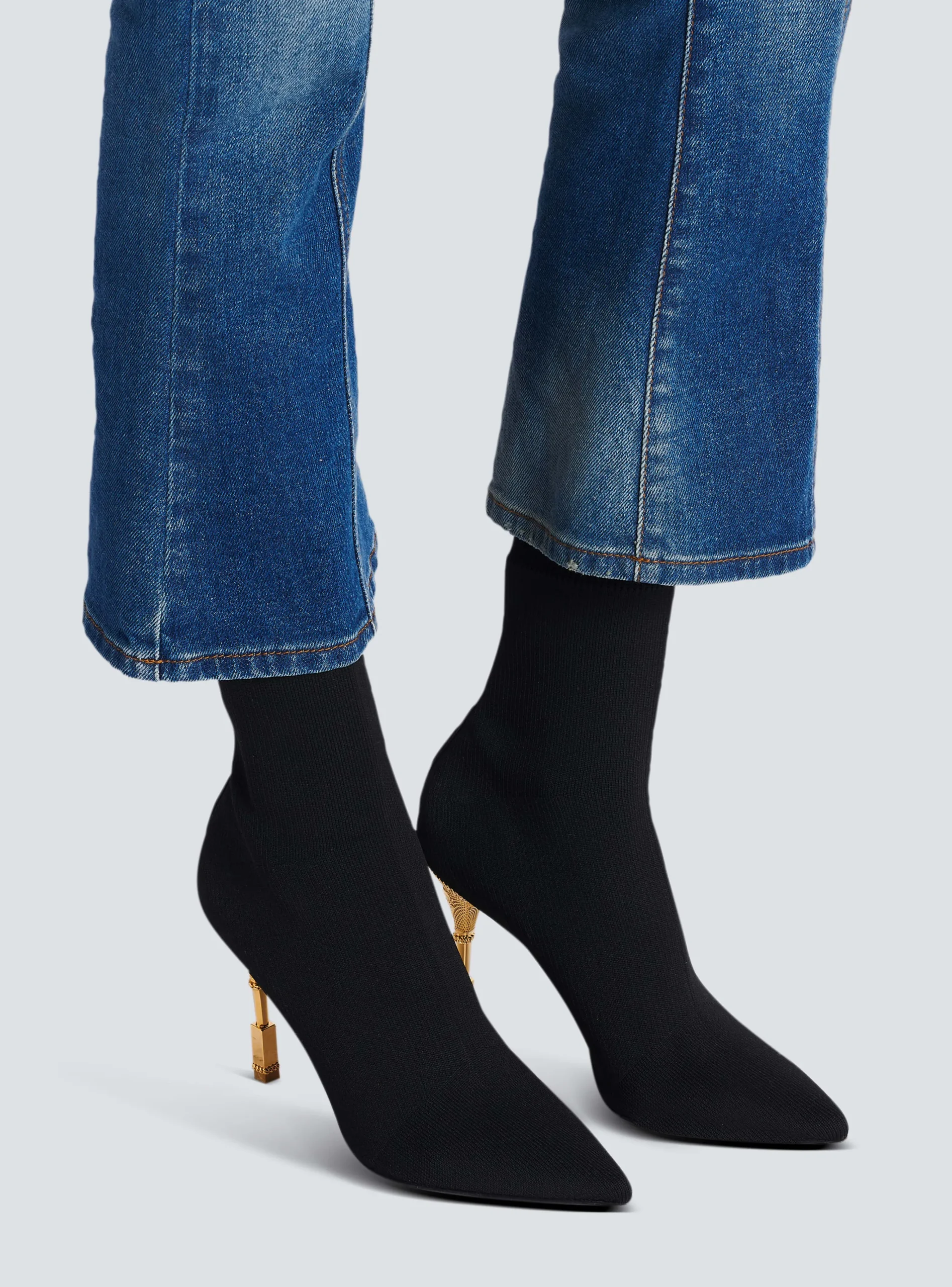 Moneta Knit Ankle Boots-Balmain Cheap
